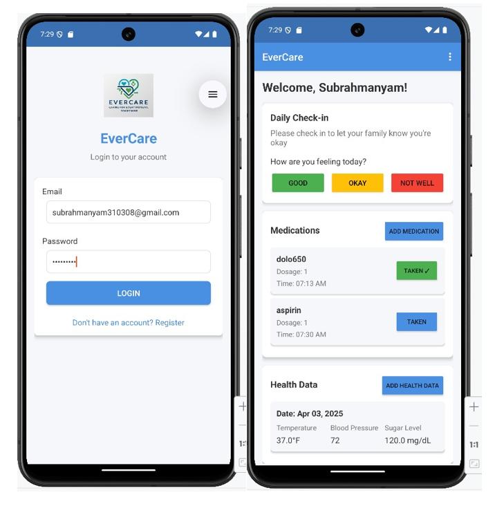 EverCare - Elderly Health & Medication Management System