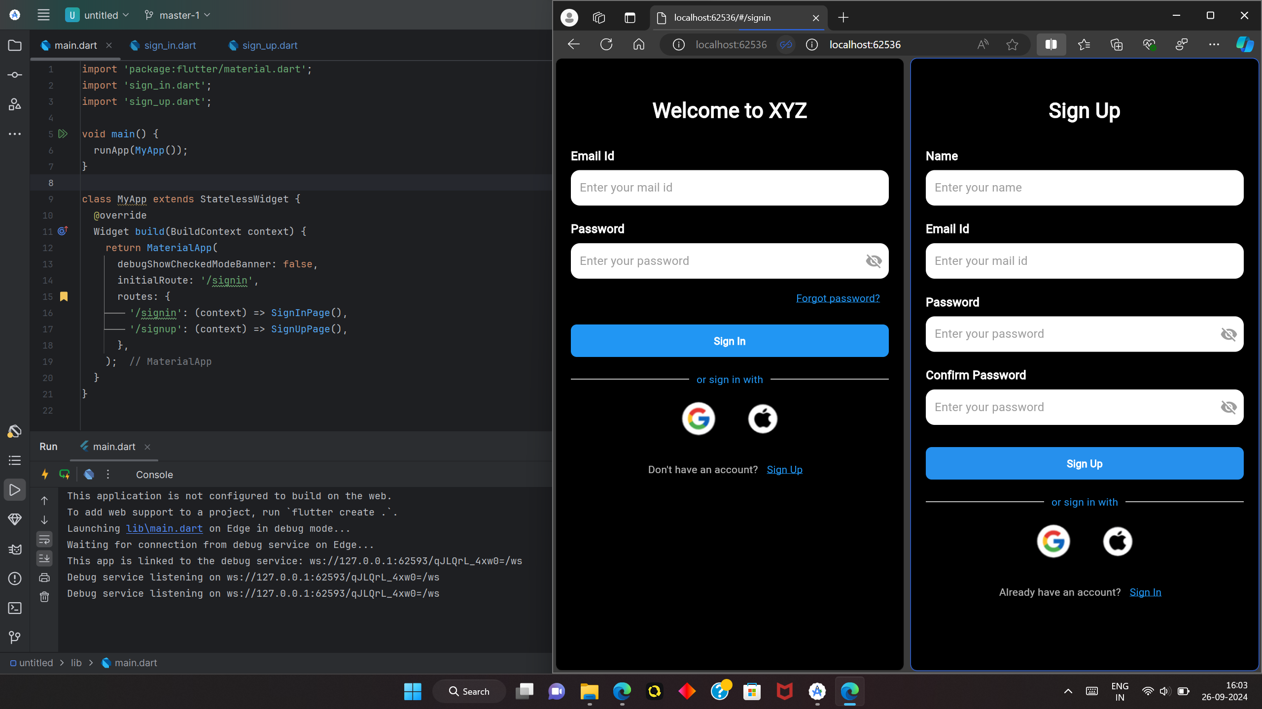 Flutter Mini Projects (SIH Prep)